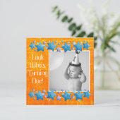 ルック誰がターニング1、最初の誕生日招待状 招待状 (スタンド正面)