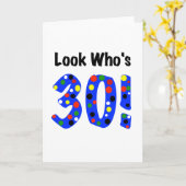 ルック・ウォー・ザ・30 カード (黄色い花)