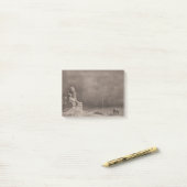 ルック・オリヴィエ・メルソンがエジプト行きの便に ポストイット (デスク上)