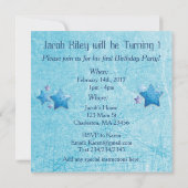 ルック·ザ·ターニング2、ファースト·誕生日招待状 招待状 (裏面)