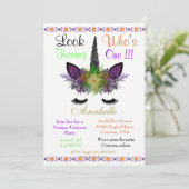 ルック・フーがユニコーンハロウィン招待状 招待状 (スタンド正面)