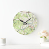 ルッケンバッハTXの地図 ラージ壁時計 (ホーム)