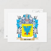 ルッソウコート・オブ・アームズ – 家紋 ポストカード (正面/裏面)