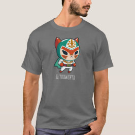 ルッチャライベキャットマスクメキシコレスリングエルトリメント Tシャツ