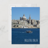 ルッツゥ魚釣りボートバレタスカイラインハーバーマルタ ポストカード (正面/裏面)