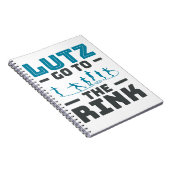 ルッツリンク姿スケートで滑るスケーターメンズに移動 ノートブック (右側)