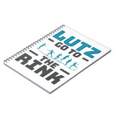 ルッツリンク姿スケートで滑るスケーターメンズに移動 ノートブック (左側)