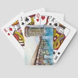 ルツェルンのチャペル橋（スイス） トランプ