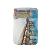 ルツェルンのチャペル橋（スイス） バスマット (正面縦)