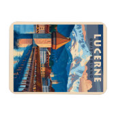 ルツェルンのチャームを発見 マグネット (横)