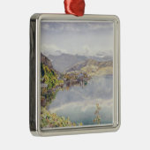 ルツェルンの間隔の山Pilatusの湖 メタルオーナメント (右)