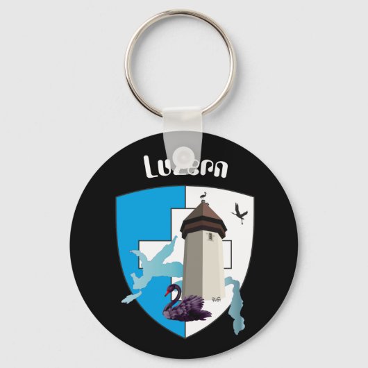 ルツェルンシュウィズシュリュッセランナーガー キーホルダー (正面)