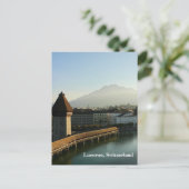 ルツェルンスイスチャペルブリッジ葉書 ポストカード (スタンド正面)