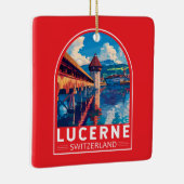 ルツェルンスイストラベルアートヴィンテージ セラミックオーナメント (右)