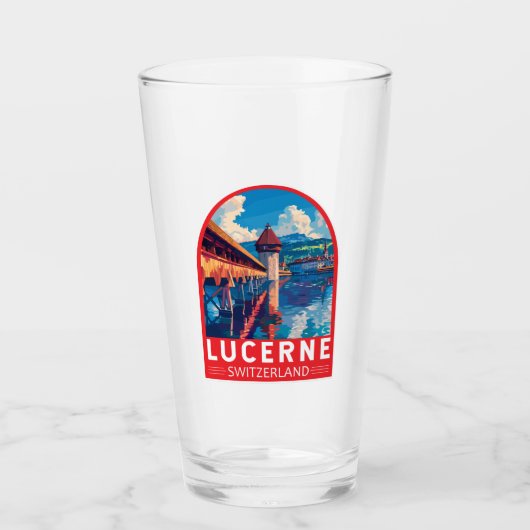 ルツェルンスイストラベルアートヴィンテージ タンブラーグラス (正面)