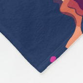 ルツェルンスイストラベルアートヴィンテージ フリースブランケット (角)