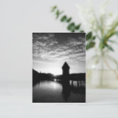 ルツェルンチャペルブリッジサンライズ ポストカード (スタンド正面)