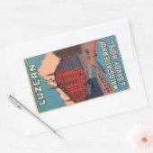 ルツェルンワルダタターホフアンドサボイホテル 長方形シール (封筒)