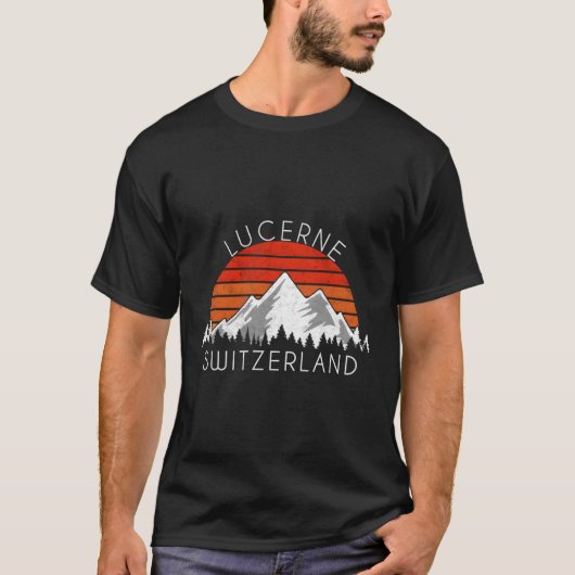 ルツェルン動揺してスイス Tシャツ (正面)