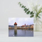 ルツェルン旧市街 – ミルブリッジとウォーターフロント ポストカード (スタンド正面)