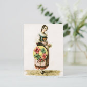 ルツェル伝統的ン州のスイスの衣装 ポストカード (スタンド正面)