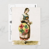 ルツェル伝統的ン州のスイスの衣装 ポストカード (正面/裏面)