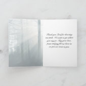 ルツ 1:16 聖書、あなたが行くところへ私は行く オーダーメイド サンキューカード (内部)