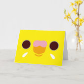 ルティーノ顔 カード (黄色い花)