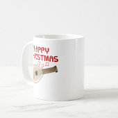 ルテクリスマスフォークミュージシャン音楽先生 コーヒーマグカップ (正面左)