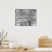 ルテティアまたはパリの最初の計画 ポスター (キッチン)