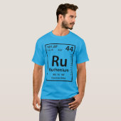 ルテニウム要素(黒) Tシャツ (正面フル)