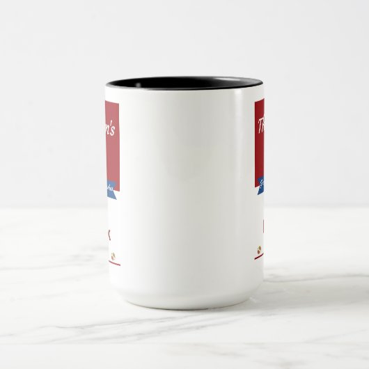 ルテフィスクスープコーヒーマグのクリーム。 マグカップ (中央)