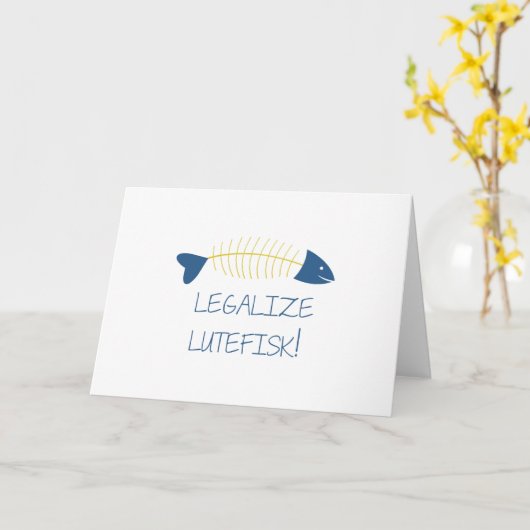 ルテフィスク魚を合法化する カード (黄色い花)