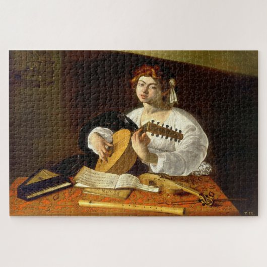 ルテプレーヤー(1596)by Caravaggio ジグソーパズル (横)