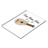 ルテルーテニストフォークミュージシャン音楽先生カスタム ノートブック (左側)