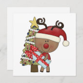 ルディのトナカイの休日の木 シーズンカード (正面/裏面)