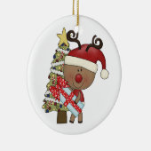 ルディのトナカイの休日の木 セラミックオーナメント (右)