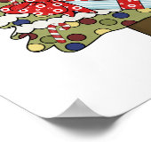 ルディのトナカイの休日の木 ポスター (角)