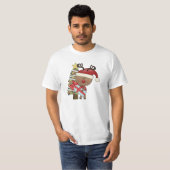 ルディのトナカイの休日の木 Tシャツ (正面フル)