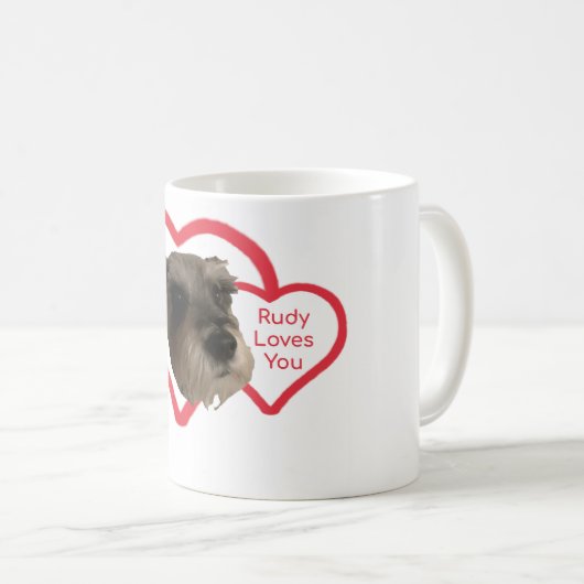 ルディはコーヒーのマグカップを愛している コーヒーマグカップ (正面右)