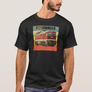 ルディミラディーゼル機関車Br東ドイツ語130 Retr Tシャツ