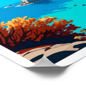 ルデニスターキートラベルヴィンテージイラストレーション ポスター (角)