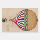 ルトリコロールヴィンテージホットエアバルーンプリント ラッピングペーパーシート (正面2)