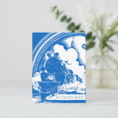 ルトレインブルートレインヴィンテージ旅行文献 ポストカード (スタンド正面)