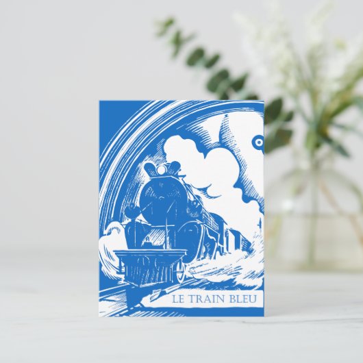 ルトレインブルートレインヴィンテージ旅行文献 ポストカード (スタンド正面)