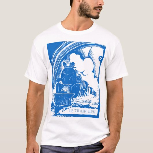 ルトレインブルートレインヴィンテージ旅行文献 Tシャツ (正面)