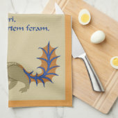 ルトレルの詩編「リス」キッチンタオル キッチンタオル (四つ折り)