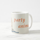 ルトレル・パサルター「パーティー動物」コーヒーマグ コーヒーマグカップ (正面右)