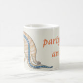 ルトレル・パサルター「パーティー動物」コーヒーマグ コーヒーマグカップ (中央)