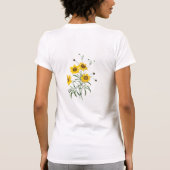 ルドゥートのコレオプシス 花のTシャツ Tシャツ (裏面)